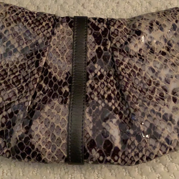 Brighton Snakeskin Print Clutch or Crossbody EUC! - Picture 3 of 16